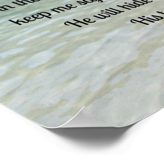 Psalm 27:5 poster (Ecke)