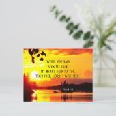 Psalm 27:8 Ihr Gesicht LORD Ich werde Bibel suchen Postkarte (Stehend Vorderseite)