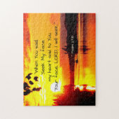 Psalm 27:8 Ihr Gesicht LORD Ich werde Bibel suchen Puzzle (Vertikal)