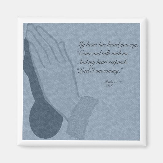 Psalm 27:8-Magnet Magnet (Vorne)