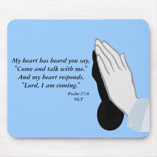 Psalm-27:8 mousepad (Vorne)