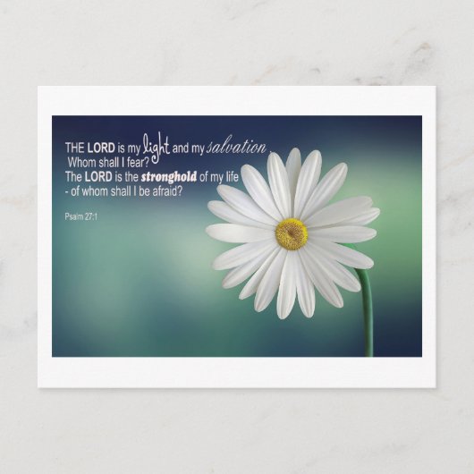 Psalm 27 - Der Herr ist mein Licht .... Postkarte (Vorderseite)