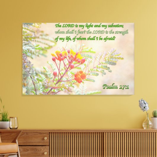 Psalm 27 leinwanddruck (Insitu (Wohnzimmer))