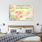 Psalm 27 leinwanddruck (Insitu (Schlafzimmer))