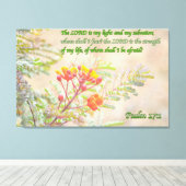 Psalm 27 leinwanddruck (Insitu (Holzboden))