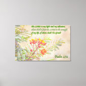 Psalm 27 leinwanddruck (Vorderseite)