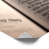 Psalm 27 [Print] Poster (Ecke)