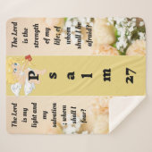 Psalm 27 Sherpa-Decke Sherpadecke (Vorderseite (Horizontal))