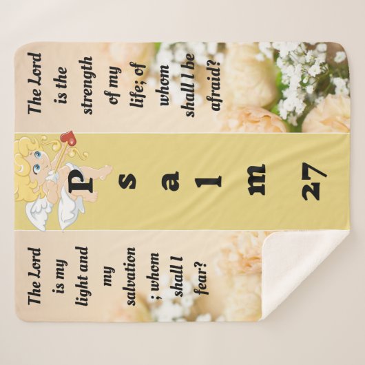 Psalm 27 Sherpa-Decke Sherpadecke (Vorderseite (Horizontal))