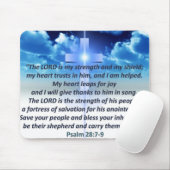 Psalm-28:7 - 9 mousepad (Mit Mouse)