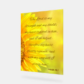 Psalm 28:7 Acryl-Schild - "Der Herr ist... Acrylschild (Winkel)