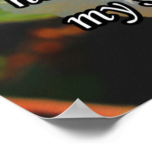 Psalm 28:7, Hibiskus Poster (Ecke)