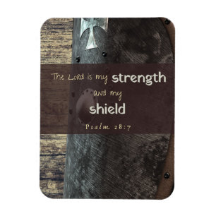 Psalm-28:7 Stärken- und Schildmagnet Magnet