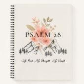 Psalm 28 Spiral Notebook 8.5 x 11 Notizblock (Vorderseite)
