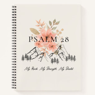 Psalm 28 Spiral Notebook 8.5 x 11 Notizblock
