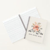 Psalm 28 Spiral Notebook 8.5 x 11 Notizblock (Innenseite)