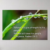Psalm 29:11 poster (Vorne)