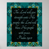 Psalm 29:11 poster (Vorne)