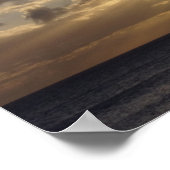 Psalm 29:3 Die Stimme des Herrn ist auf dem Wasser Poster (Ecke)