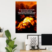 Psalm 2:4-5 Gottes zorniger Verse Poster (Heimbüro)
