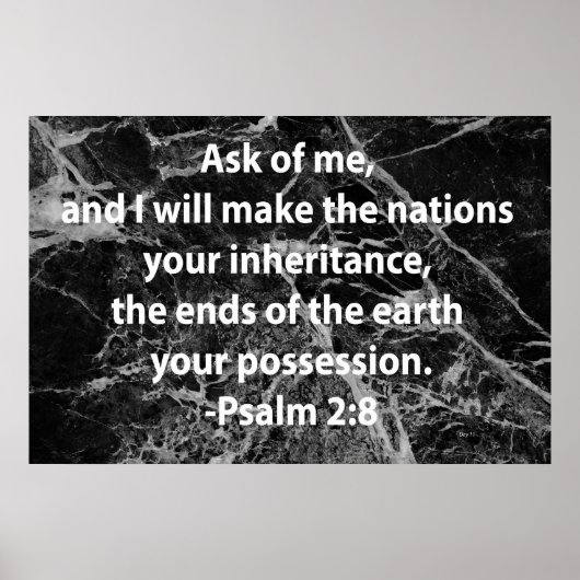 Psalm 2:8 poster (Vorne)