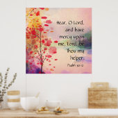 Psalm 30:10 poster (Küche)