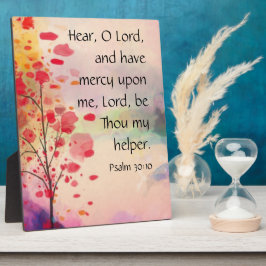 Psalm 30:10-Tafel Fotoplatte