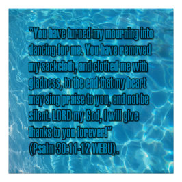 Psalm 30:11-12 WEBU Poster