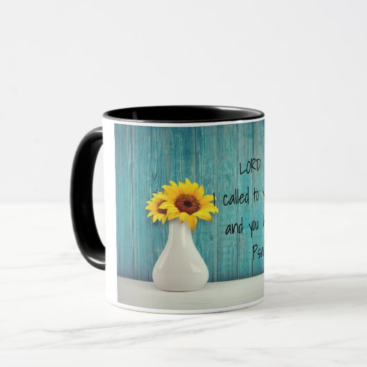 Psalm 30:2 Bibelverse Tasse (Vorderseite Links)