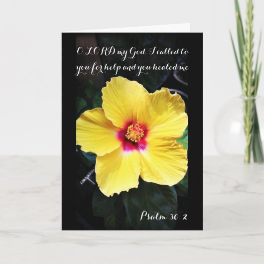 Psalm-30:2, das Gebets-Karte heilt Karte (Vorderseite)