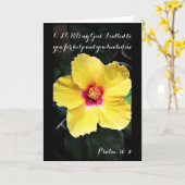 Psalm-30:2, das Gebets-Karte heilt Karte (Gelbe Blume)