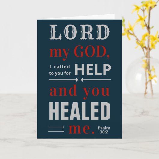 Psalm 30:2-Karte Karte (Gelbe Blume)