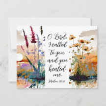 Psalm 30:2 Lord Du hast mich Christliche Bibelkart