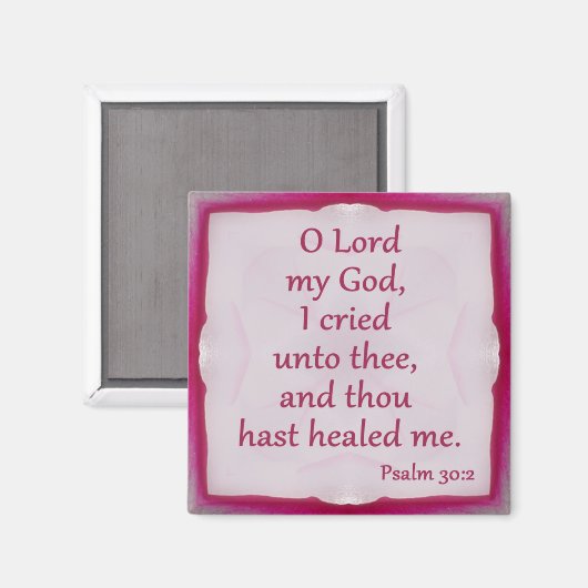 Psalm 30:2 magnet (Vorderseite/Rückseite)