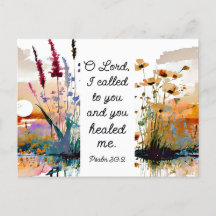 Psalm 30:2 O Herr, du hast mich heilt Christliche 