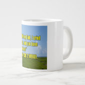 Psalm 30:2 WEBU Mug Jumbo-Tasse (Vorderseite Rechts)