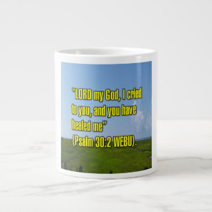 Psalm 30:2 WEBU Mug Jumbo-Tasse
