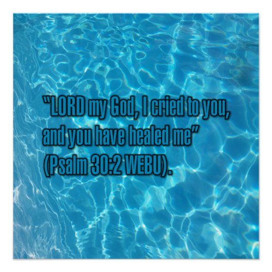 Psalm 30:2 WEBU Poster (Vorderseite)