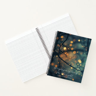 Psalm 30,5 Bibelstudium Bokeh-Zweige Benutzerdefin Notizblock