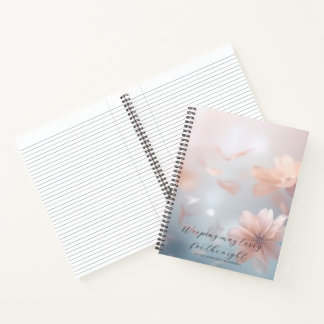 Psalm 30:5 Bibelstudium sanfte Blumen individuell Notizblock