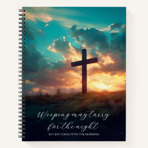 Psalm 30:5 Christliches Kreuz individuell Notizblock