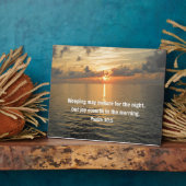 Psalm 30:5 Das Weinen kann eine Nacht aushalten... Fotoplatte (Seite)