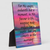 Psalm 30:5 fotoplatte (Seite)