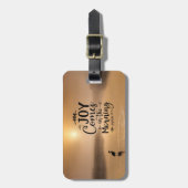 Psalm 30:5 Joy kommt in der morgendlichen Bibel Ve Gepäckanhänger (Vorderseite vertikal)