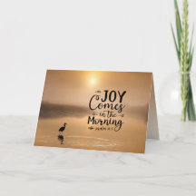 Psalm 30:5 Joy kommt in der morgendlichen Bibel Ve
