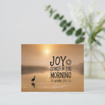 Psalm 30:5 Joy kommt in der morgendlichen Bibel Ve