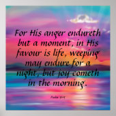 Psalm 30:5 poster (Vorne)