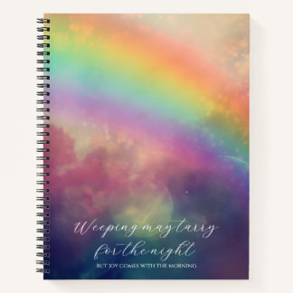 Psalm 30,5 Regenbogen individuelles Skizzenbuch Notizblock