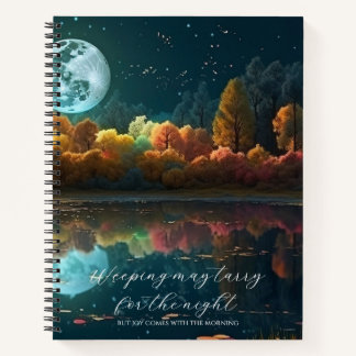Psalm 30:5 Vollmondsee individuell Notizblock