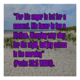 Psalm 30:5 WEBU Poster